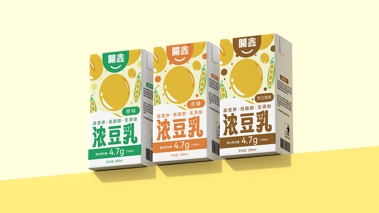 全豆看的见-開鑫浓豆乳（图ZMzUwNjg1Mjg0） - 包装 - 站酷设计师麋鹿菇凉原创素材 - 站酷ZCOOL