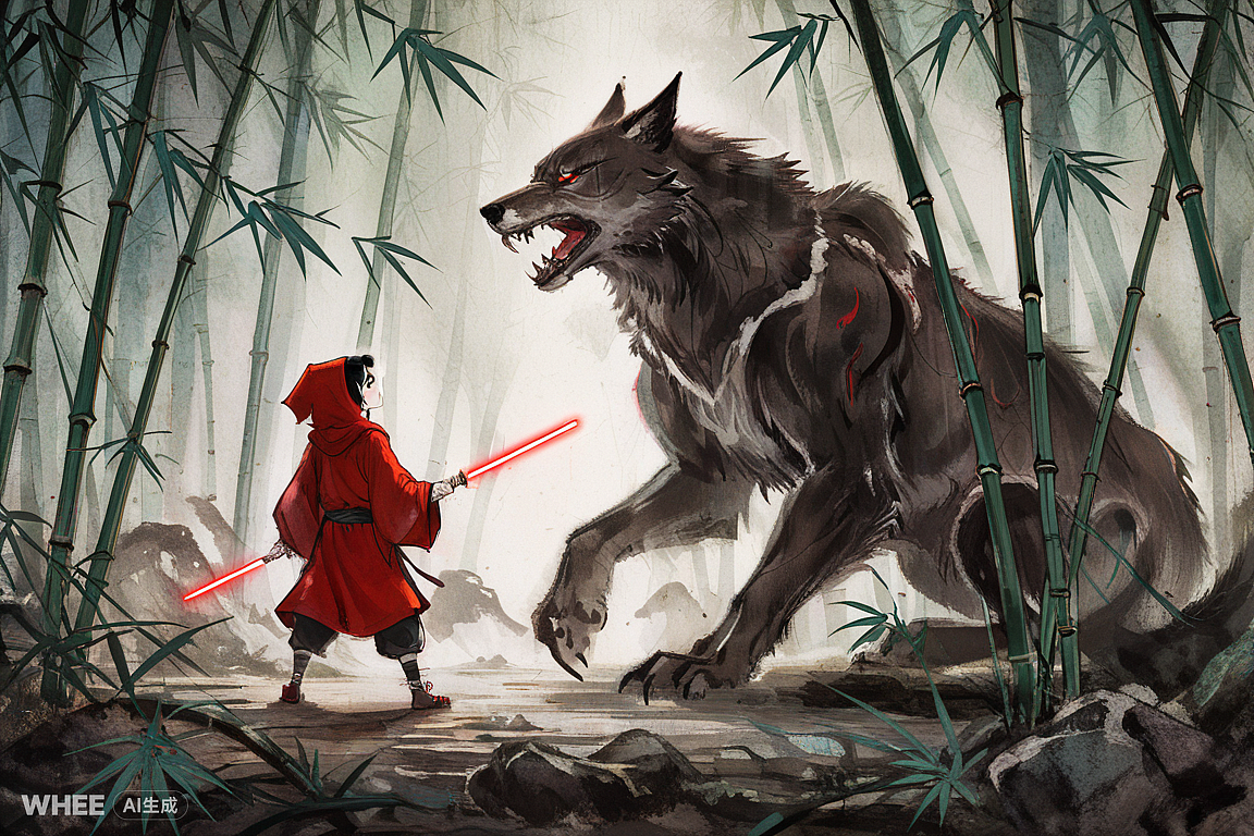 西方童话变成中国风水墨画（图ZMzcwMzY5MjI4） - AI作品 - 站酷设计师宅生ErinY原创素材 - 站酷ZCOOL