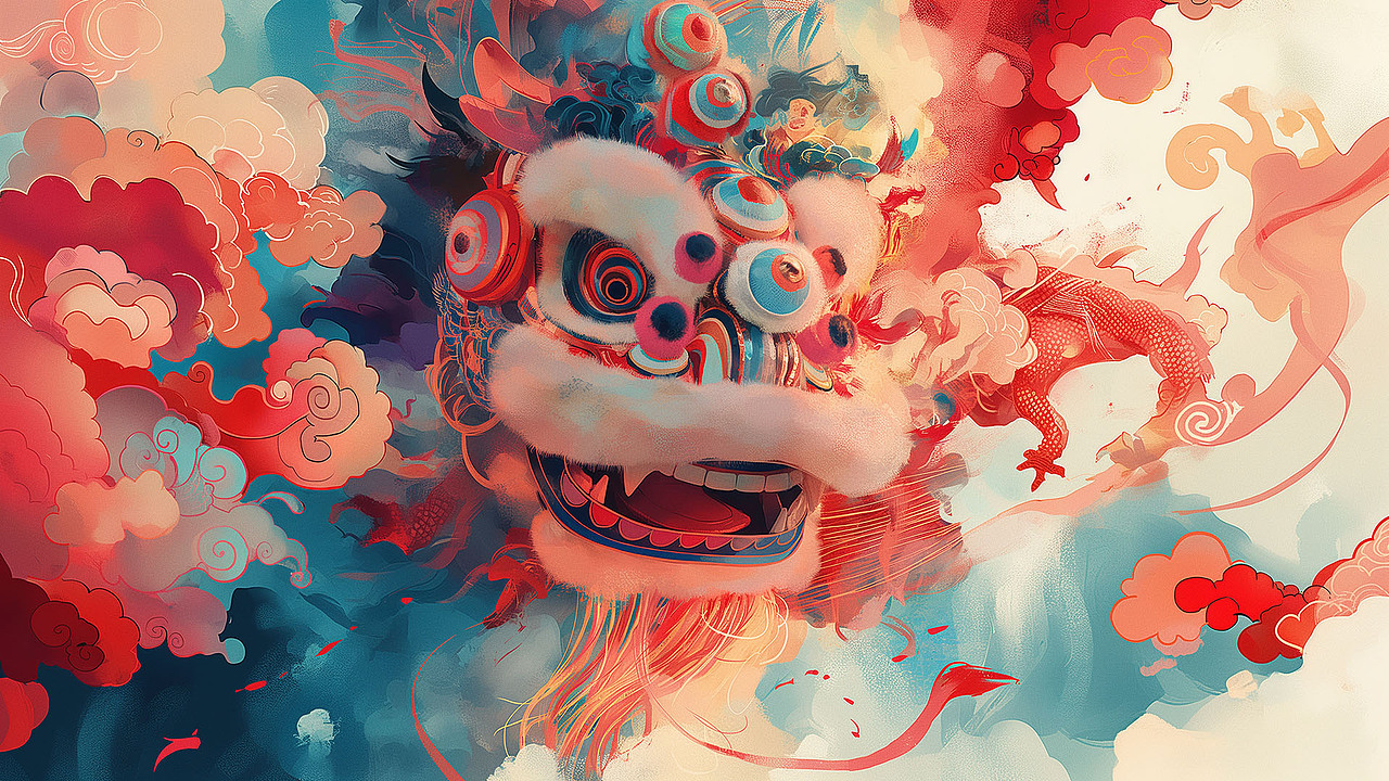 插画舞龙-龙行龘龘(图ZMzYyNjg1OTQ4) - 其他 - 站酷设计师JOICE888原创素材 - 站酷ZCOOL