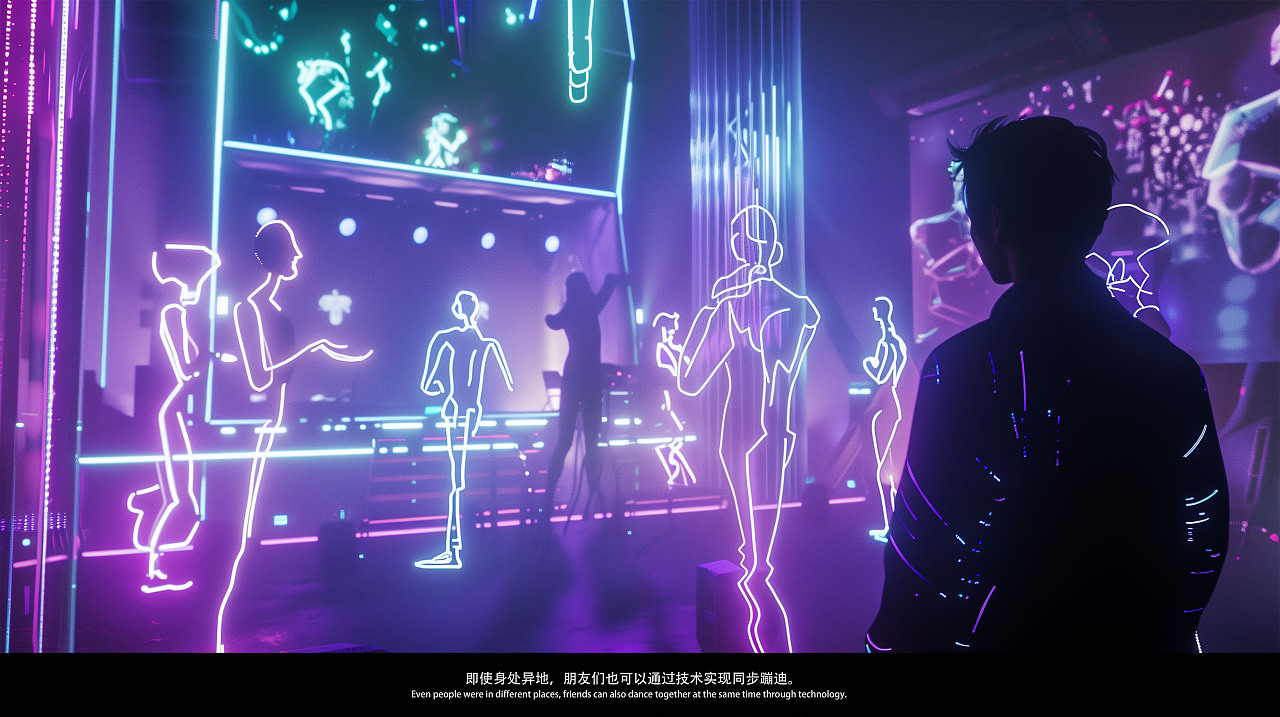 未来城市之绚烂夜生活