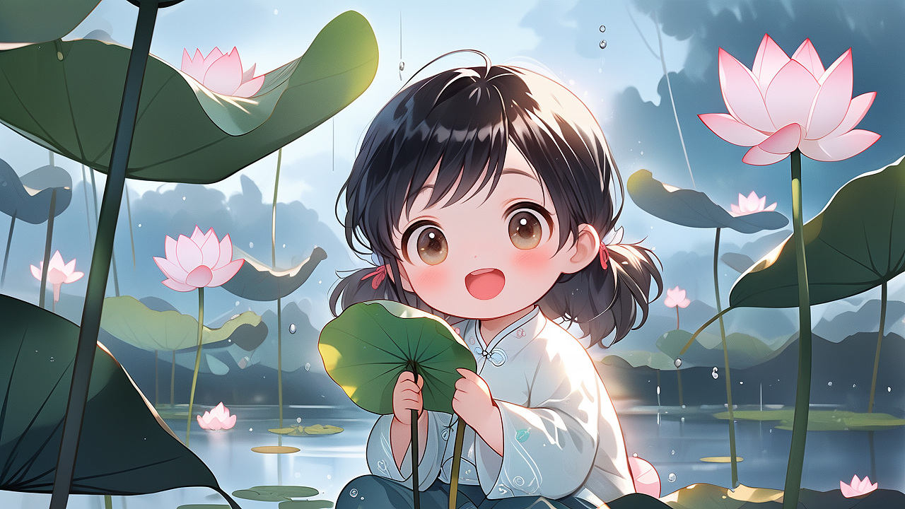 采荷（圖ZMzY0MjA2OTQ4） - AI作品 - 站酷設(shè)計師葉貓丶原創(chuàng)素材 - 站酷ZCOOL