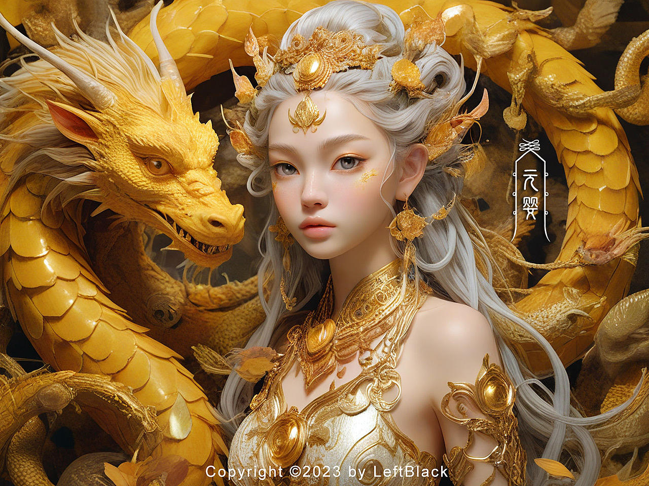 灵龙女修(图ZMzU5NTg1MTEy) - AI作品 - 站酷设计师LeftB原创素材 - 站酷ZCOOL