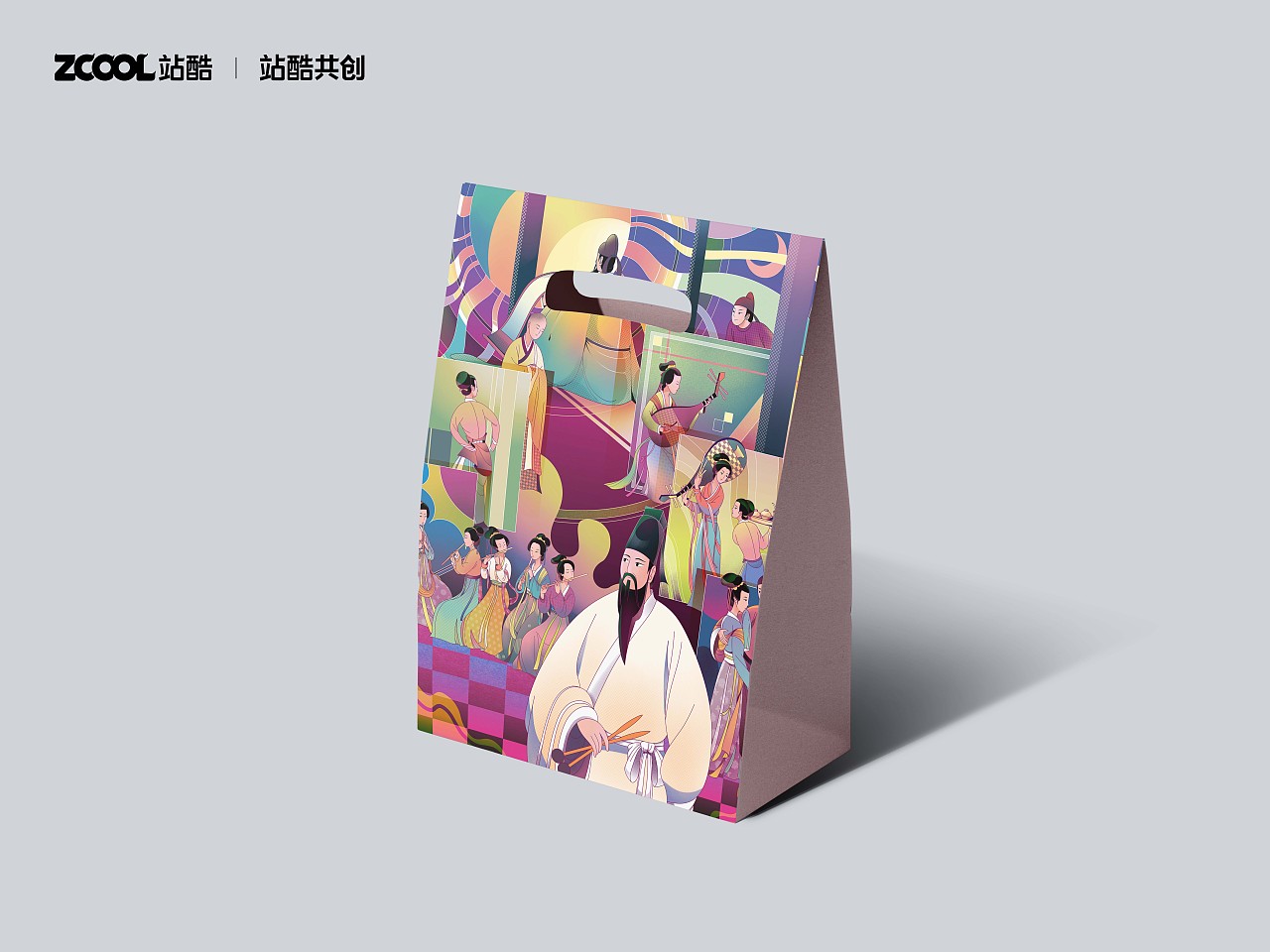 《韩熙载夜宴图》吃了毒蘑菇版（图ZMzQzMzQ4OTYw） - 艺术插画 - 站酷设计师勾兑原创素材 - 站酷ZCOOL