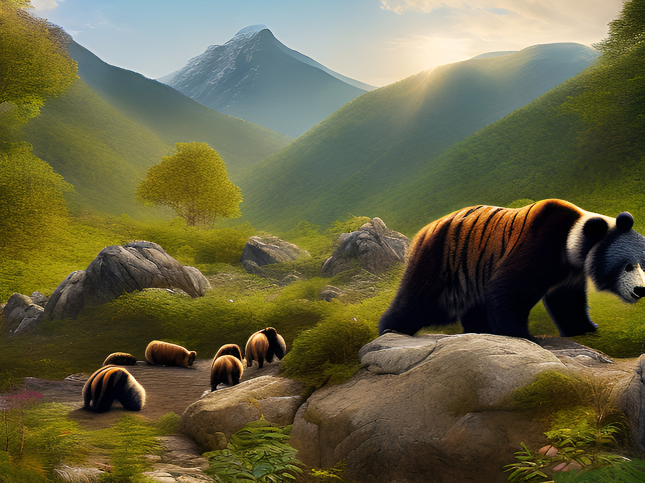 AI 人工智能生成 长白山地方特色 顶流动物园里的动物形象插画与故事分享（图ZMzcwNTUzNDE2） - 海报 - 站酷设计师未来之王原创素材 - 站酷ZCOOL