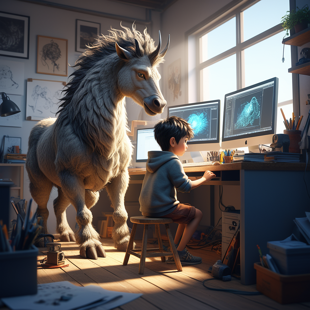 我的AI守护神（图ZMzU4NjAzMDA0） - AI作品 - 站酷设计师明原创素材 - 站酷ZCOOL