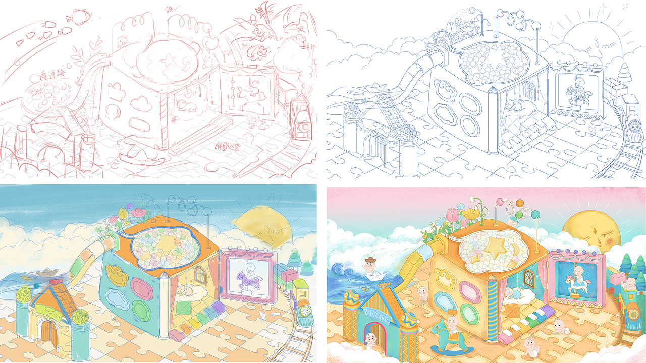 童年造夢(mèng)師——?jiǎng)?chuàng)想游樂園（圖ZMzU0NjMxMTYw） - 海報(bào) - 站酷設(shè)計(jì)師左肩有只鬼原創(chuàng)素材 - 站酷ZCOOL