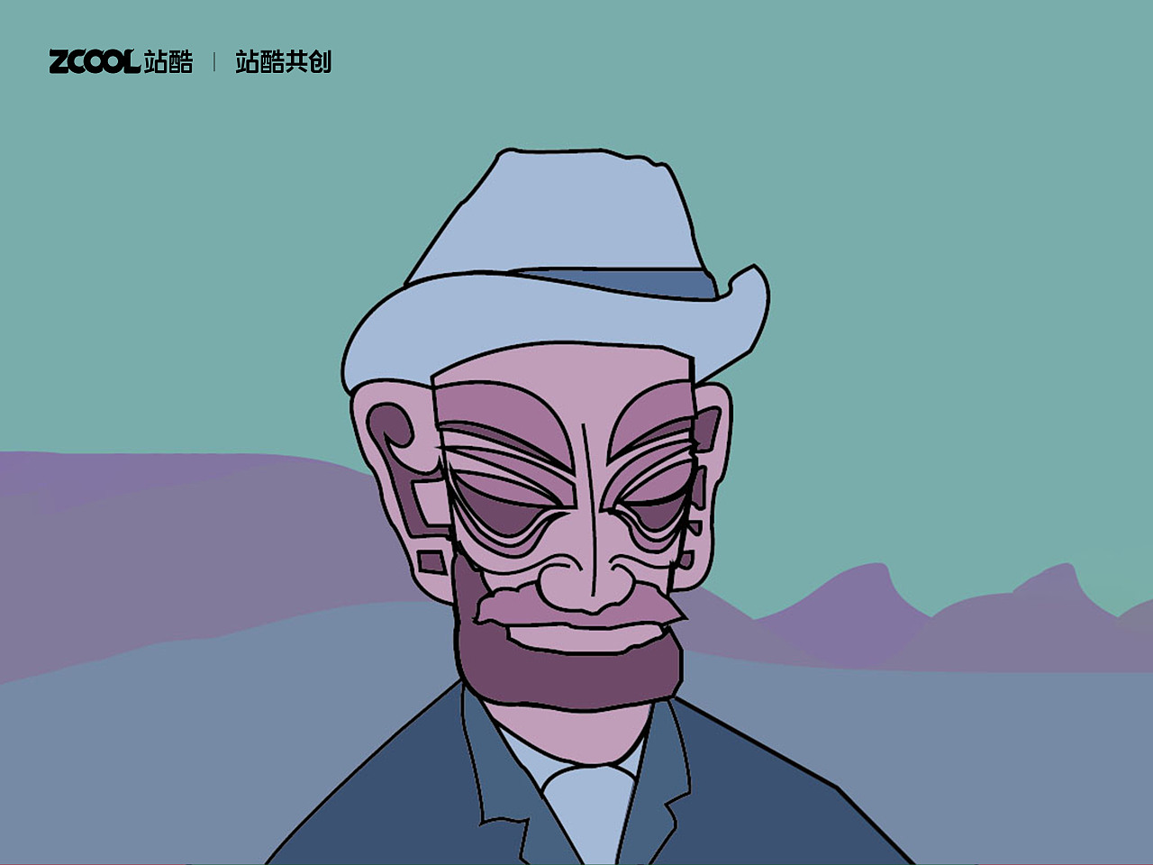 名画三星堆（图ZMzQzOTE0MTgw） - 艺术插画 - 站酷设计师糯米团子花枝丸原创素材 - 站酷ZCOOL