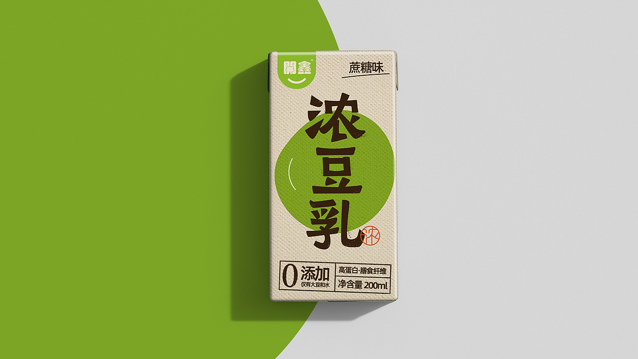 開鑫浓豆乳包装设计