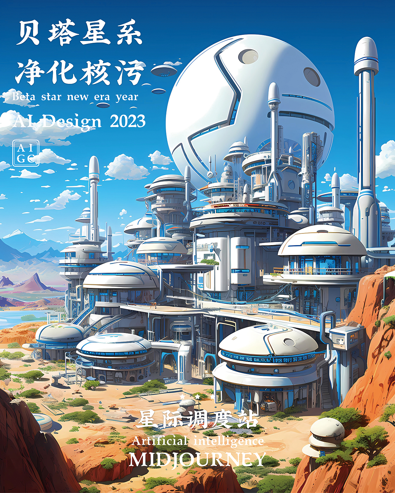 贝塔星系 净化核污（图ZMzU1ODgzOTY0） - AI作品 - 站酷设计师朱宁浙原创素材 - 站酷ZCOOL