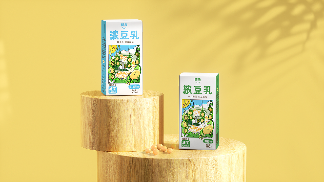 開鑫浓豆乳包装设计