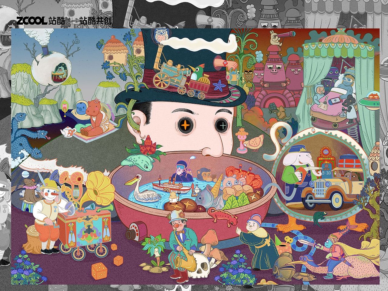 The Vision of Tundale（图ZMzQzNTQxODY0） - 艺术插画 - 站酷设计师王万丛原创素材 - 站酷ZCOOL