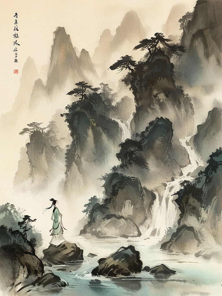 关雎（图ZMzYzMzk0OTY4） - AI作品 - 站酷设计师浮生浅若梦原创素材 - 站酷ZCOOL