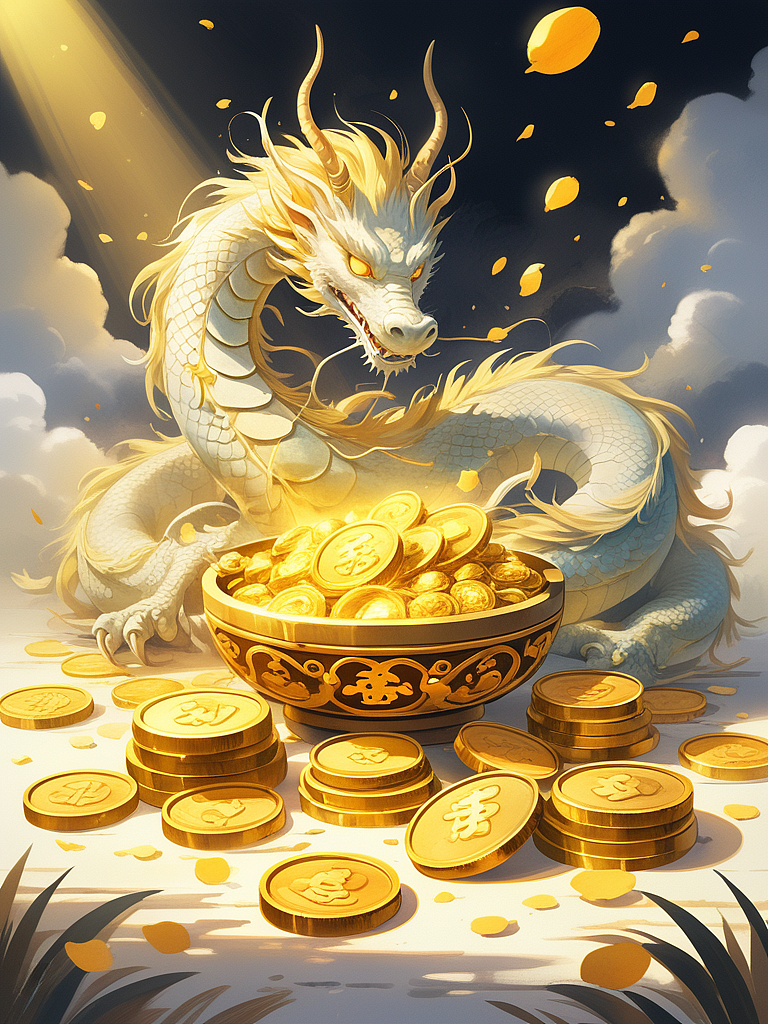 公主请：向财运靠“龙”（图ZMzYwNDEzMTMy） - AI作品 - 站酷设计师Z93531666原创素材 - 站酷ZCOOL