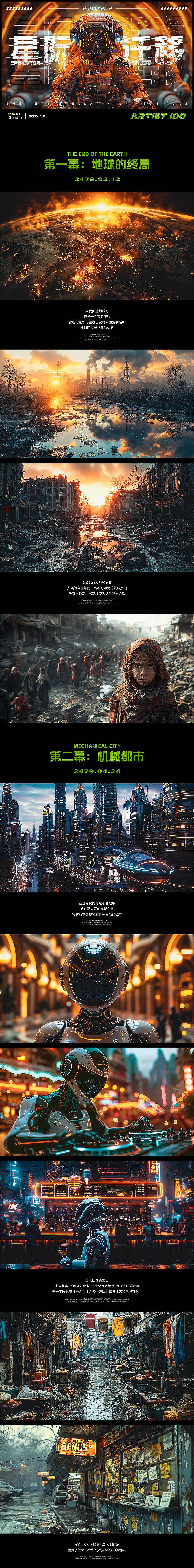 AIGC科幻短片《星际迁移》（图ZMzY3ODUxODMy） - AI作品 - 站酷设计师MadnessJ沐沐原创素材 - 站酷ZCOOL