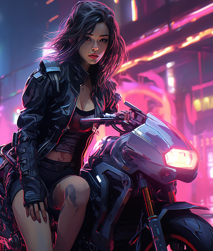 未来感机车街道