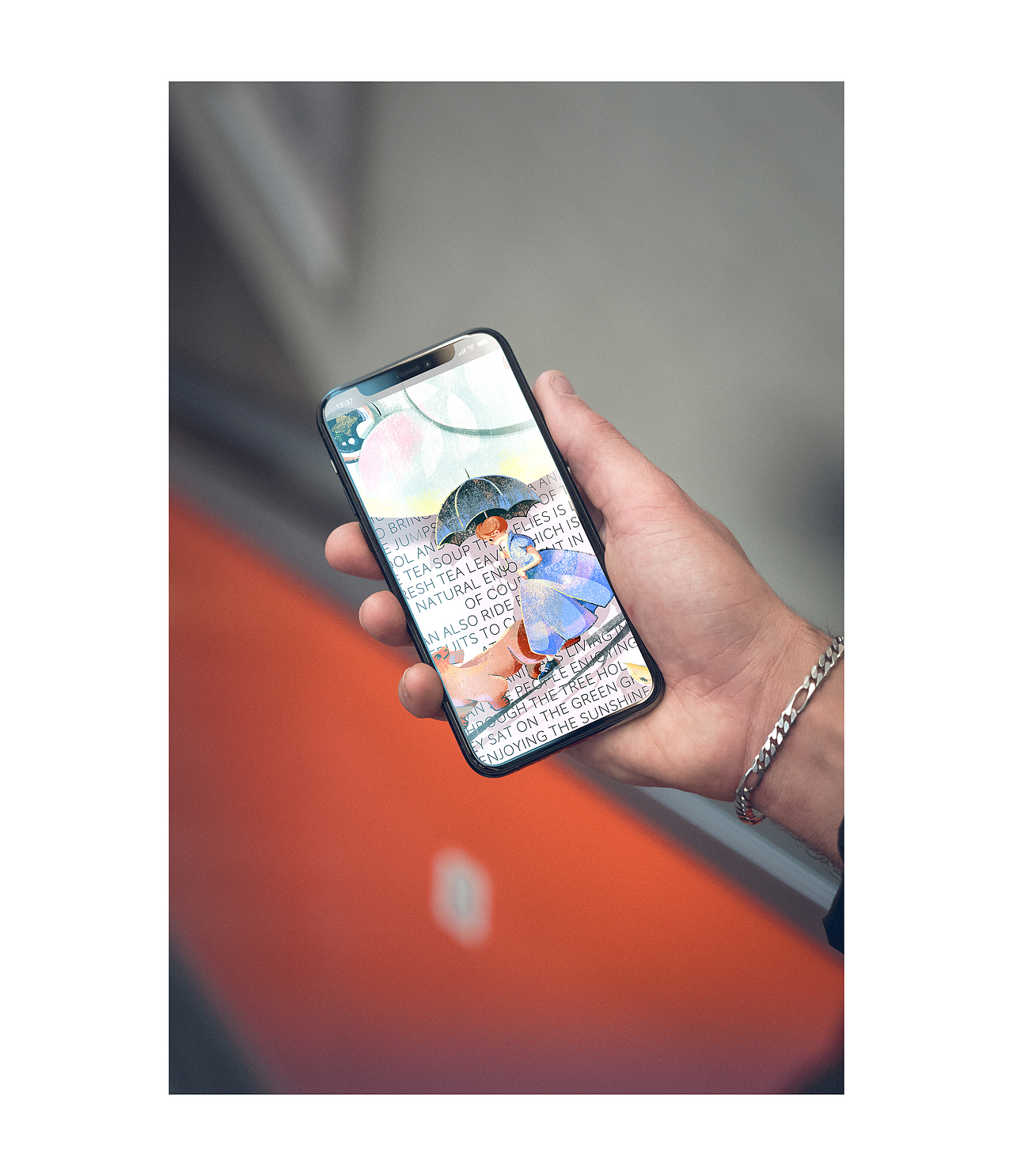 粉色树冠中的充盈冒险