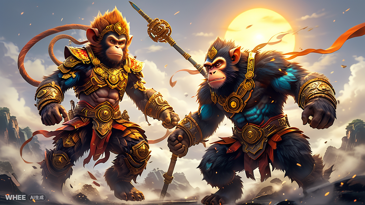 13.双方缠斗上百回合,直到太阳就要落山仍不分胜负,最后以平局结束。