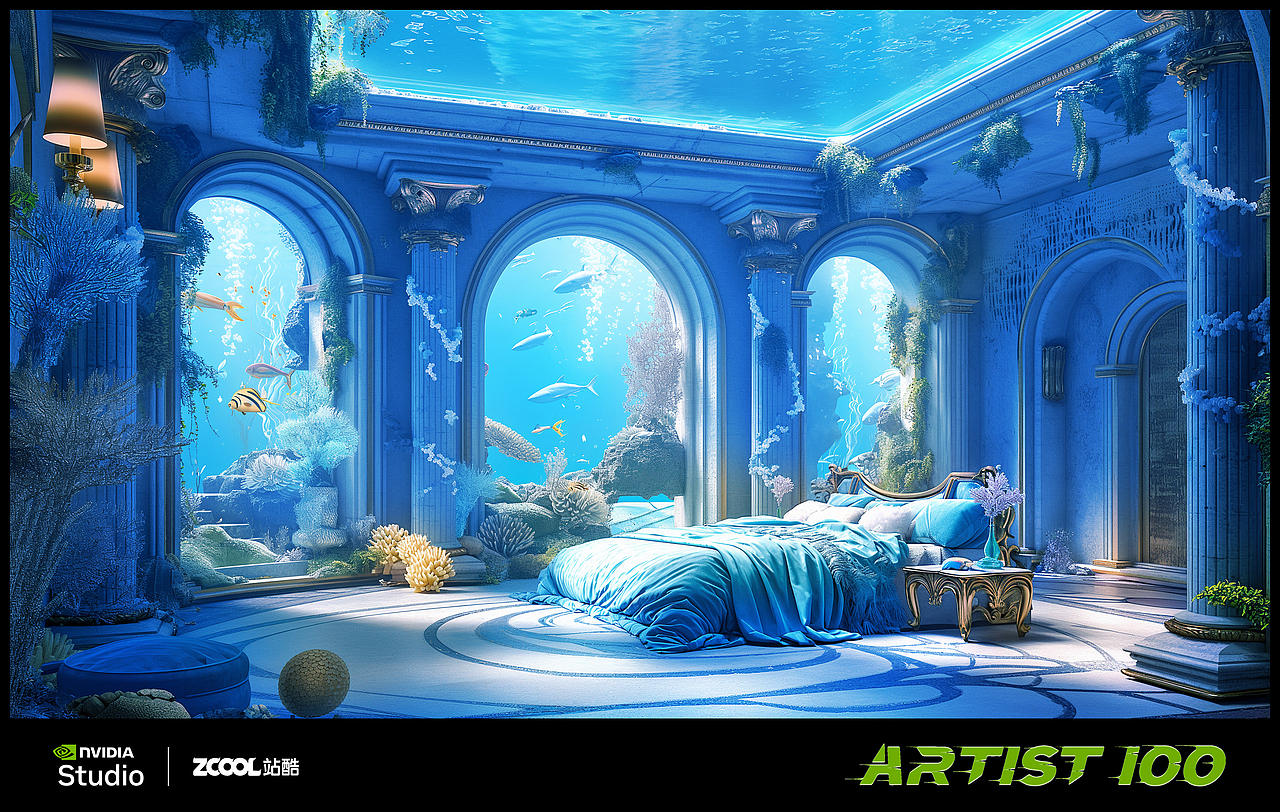 海中之城（图ZMzY4MDcyMTQ4） - AI作品 - 站酷设计师惗惗小Z原创素材 - 站酷ZCOOL