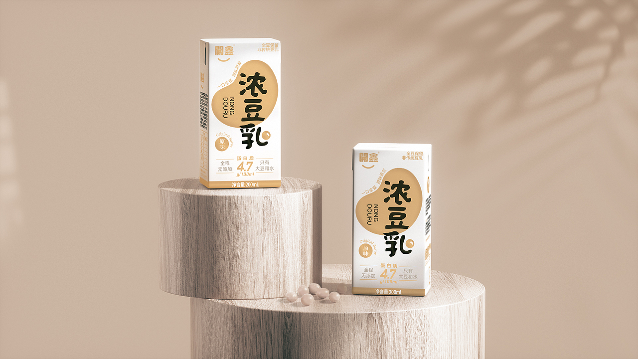 来自北方的诚意——开鑫浓豆乳（图ZMzUxODQwMTQ0） - 包装 - 站酷设计师徐了二正原创素材 - 站酷ZCOOL