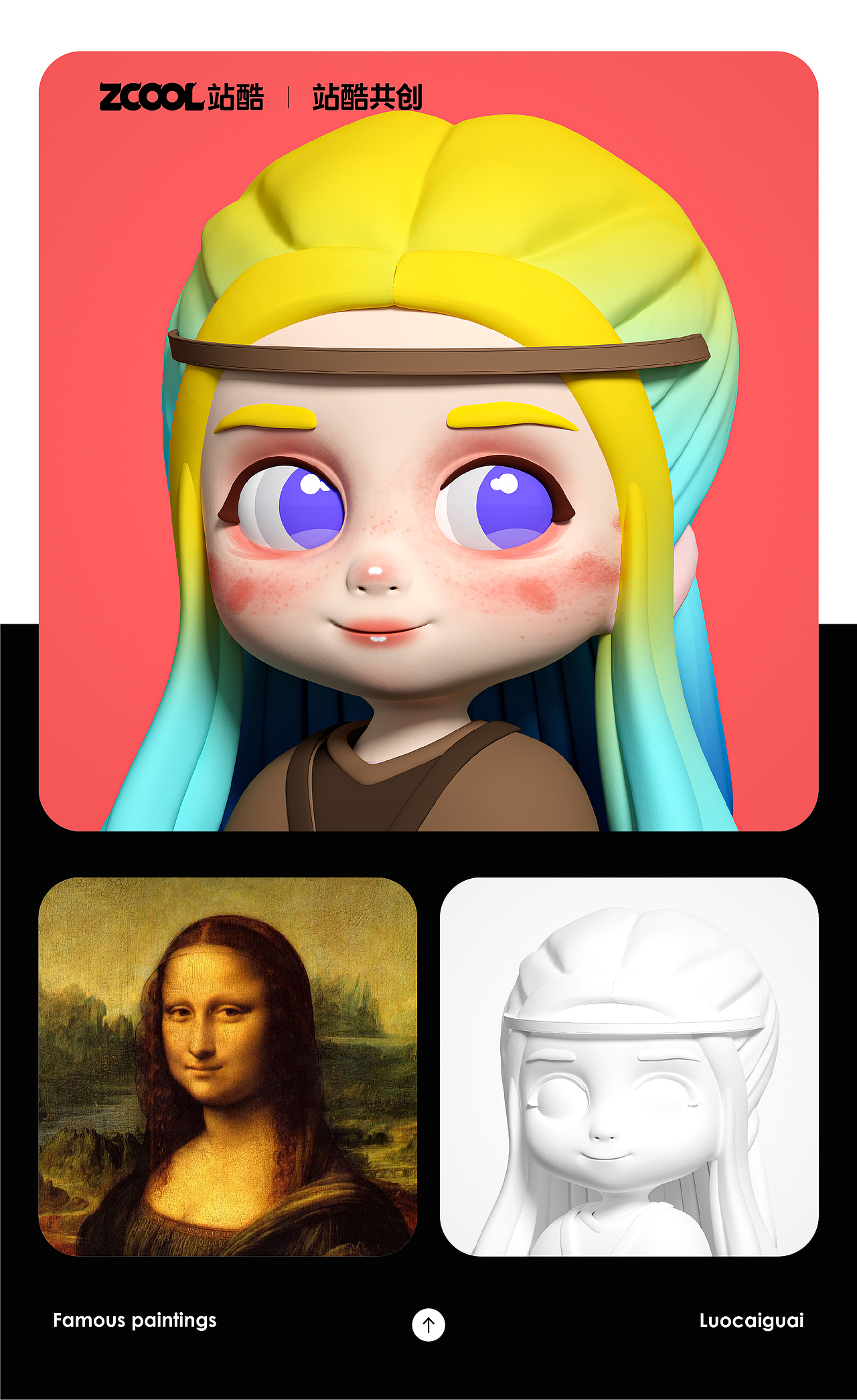 #世界名画100#《名画里的小可爱》