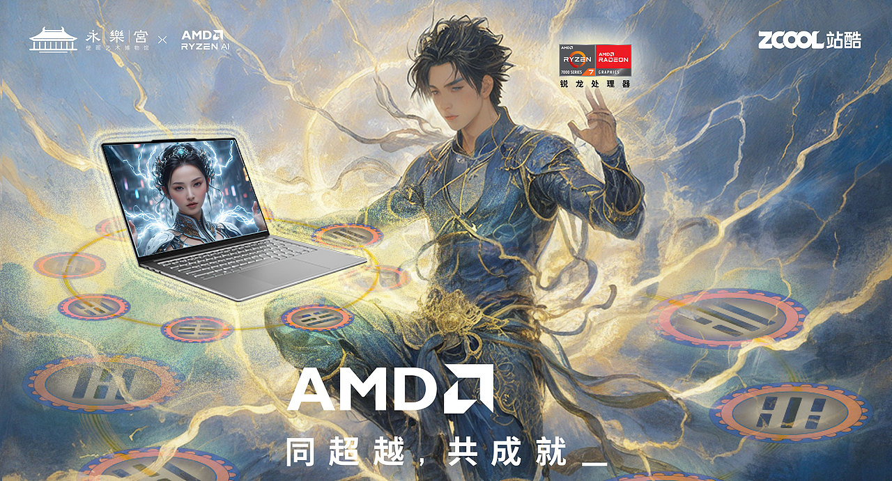 雷公电母【快如闪电（图ZMzU4NzExMzg0） - AI作品 - 站酷设计师芜菁Janna原创素材 - 站酷ZCOOL