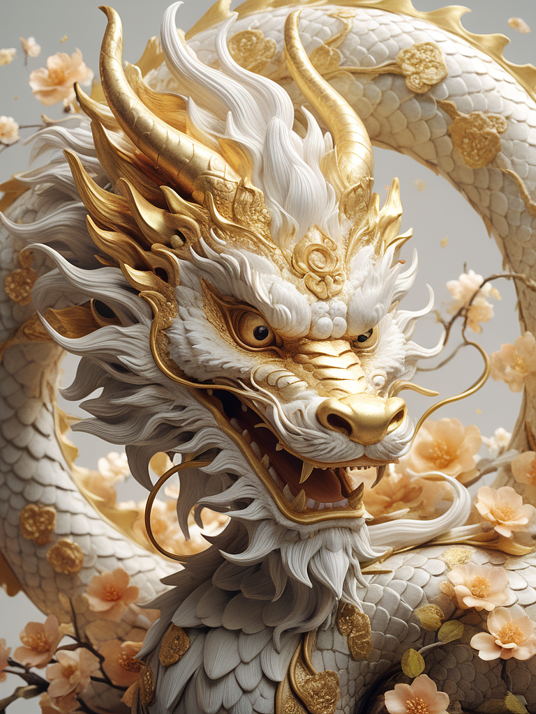 2024，金龙祥瑞！（图ZMzU5NjYxNjMy） - AI作品 - 站酷设计师假如天空没有颜色原创素材 - 站酷ZCOOL