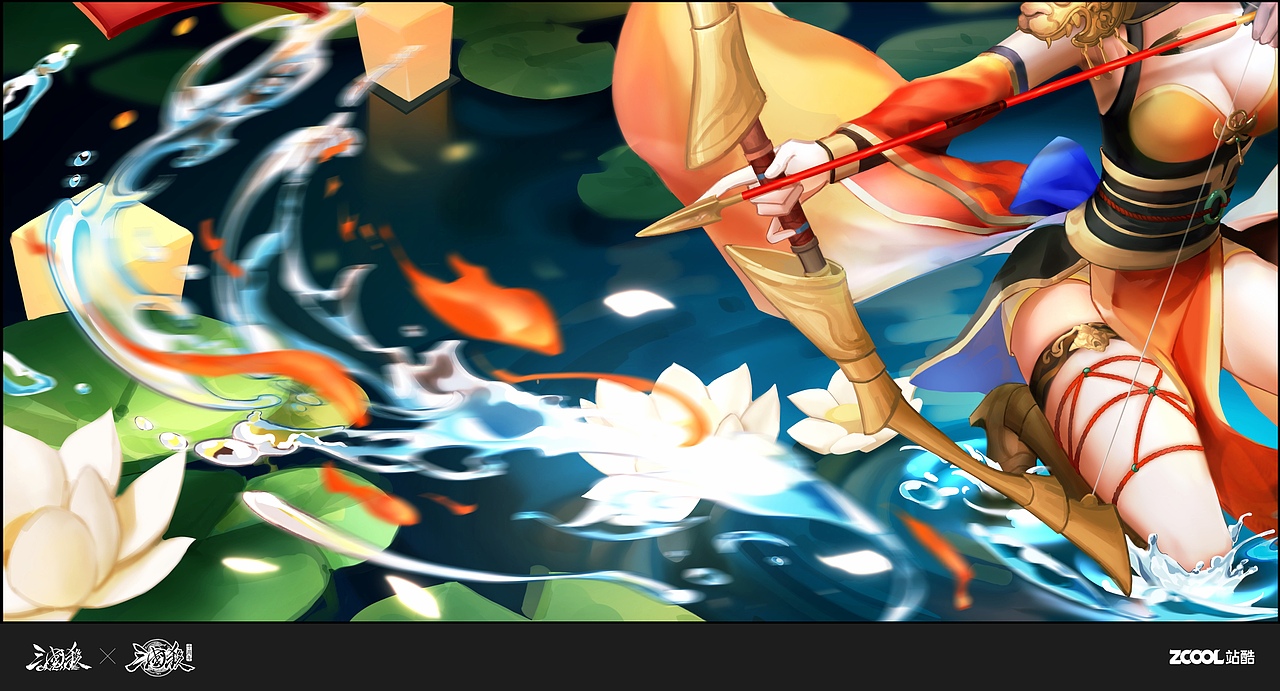 三国杀【一将成名-国潮典蕴】鱼烛戏水-孙尚香