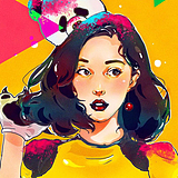 熊猫在游泳的头像
