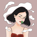 一诉空间插画设计的头像
