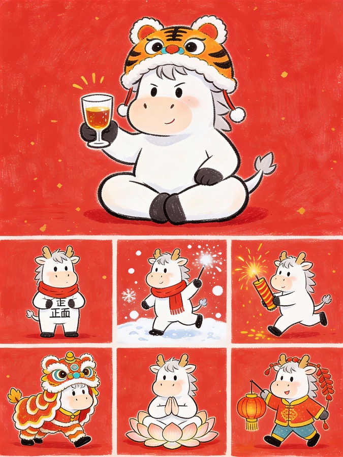 IP新年｜插画小马