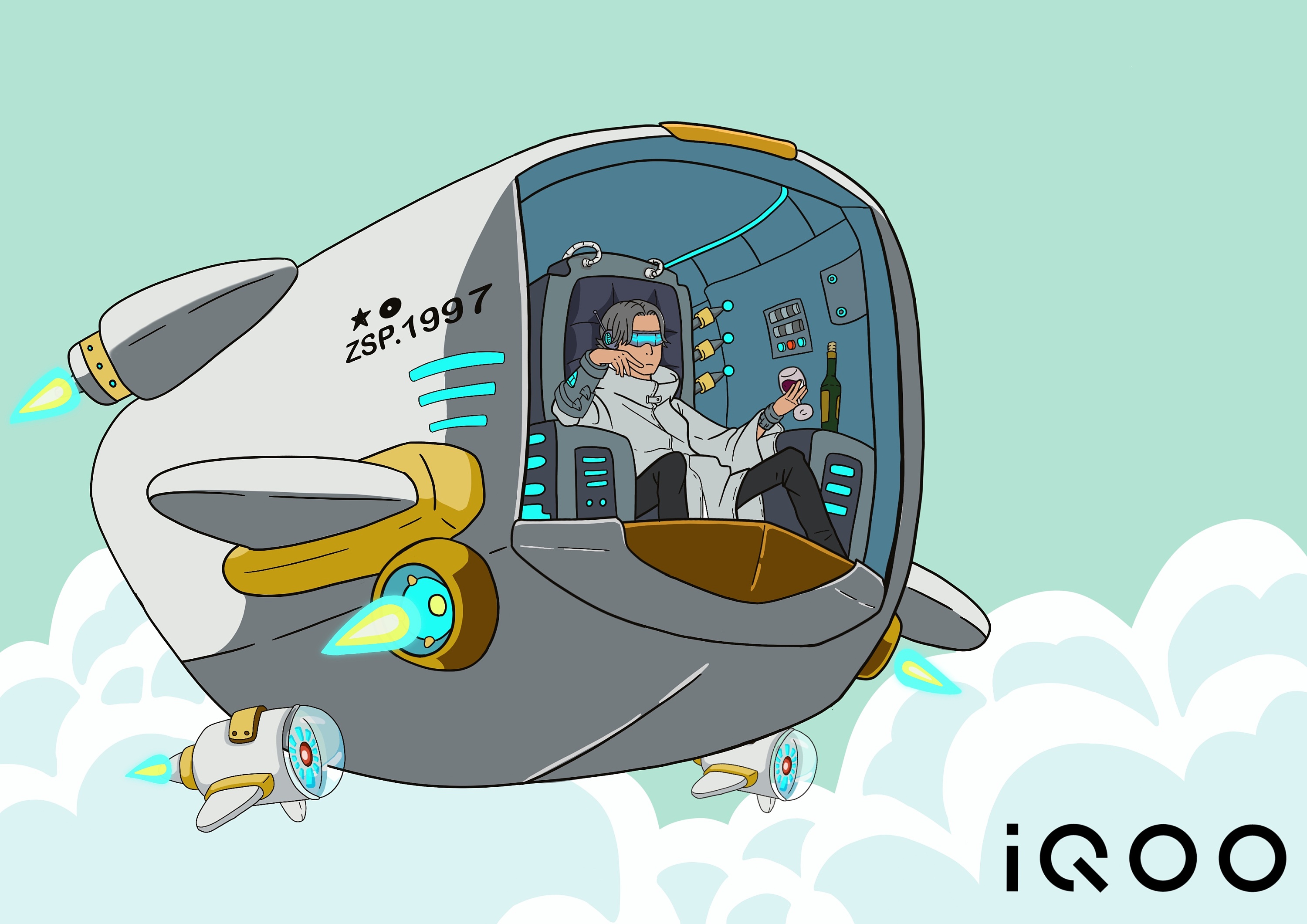 iqoo----未来尽在眼前|插画|概念设定|噢嘶咔 - 原创作品 - 站酷