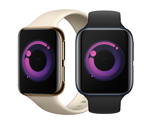 OPPO Watch-科幻渐变简约风（个人主页-ZNDQzODk4OTI=） - 主题/皮肤 - 站酷设计师追萝卜的大灰狼原创素材 - 站酷ZCOOL