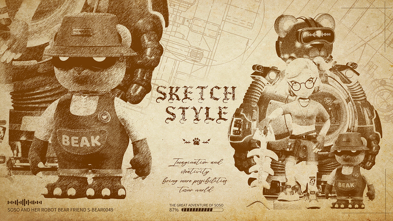 原创IP设计《SOSO大冒险》