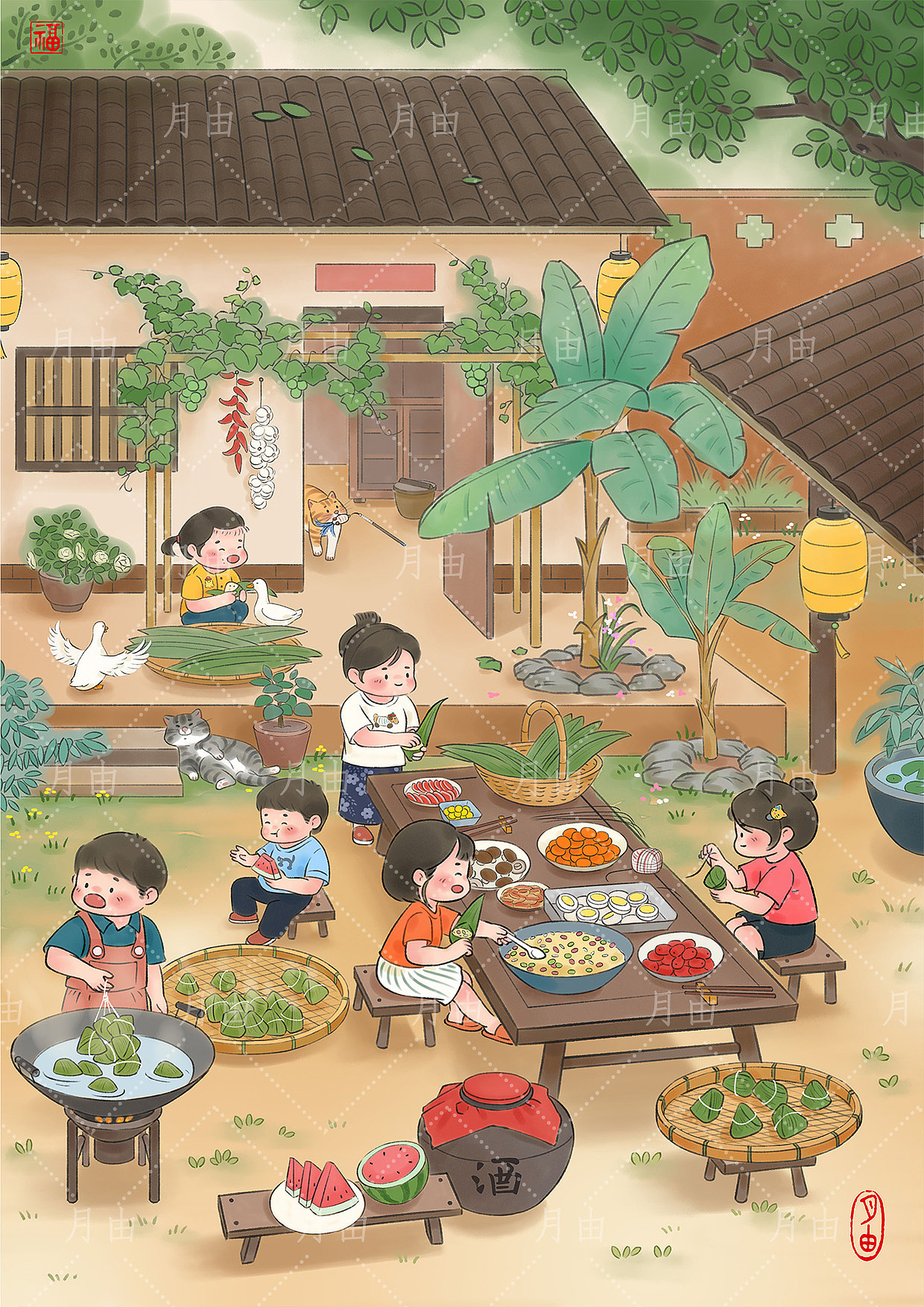 治愈系原创插画系列