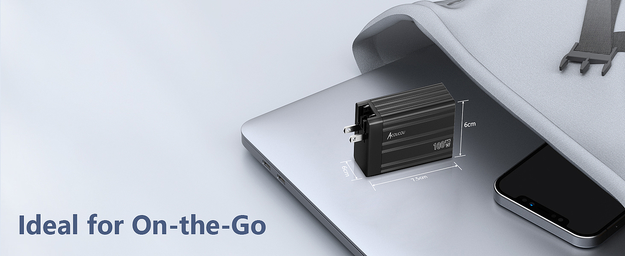 100W快充头充电器渲染作品（图ZMzcxMDg1MTY4） - 电子产品 - 站酷设计师是威良吧原创素材 - 站酷ZCOOL