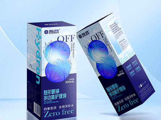 隐形眼镜护理液包装设计 美瞳包装设计 彩瞳包装 海昌