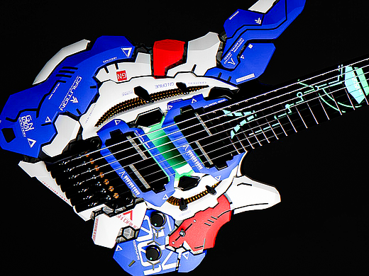 能天使高达主题电吉他 Gundam Exia Guitar