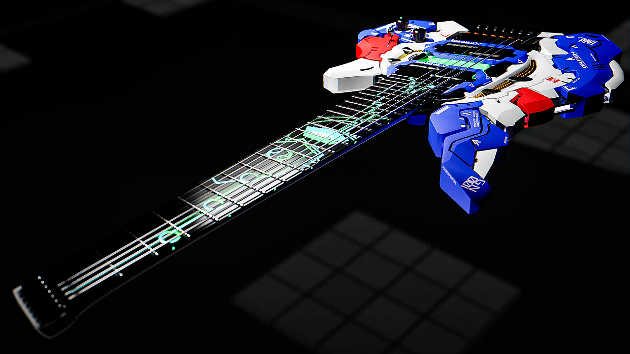 能天使高达主题电吉他 Gundam Exia Guitar（图ZMzcxMTE1MzMy） - 产品 - 站酷设计师StevenTamm原创素材 - 站酷ZCOOL