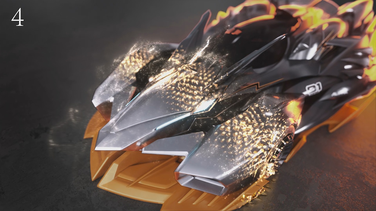 赛车类新车发布CG