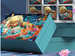 中秋城市kv插画