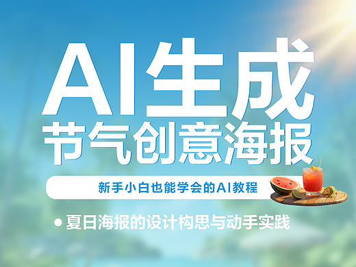 AI生成节气创意海报