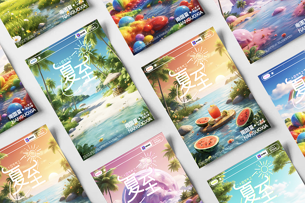 AI生成节气创意海报（图ZMzcxMTMyNDEy） - AI作品 - 站酷设计师南国夏原创素材 - 站酷ZCOOL