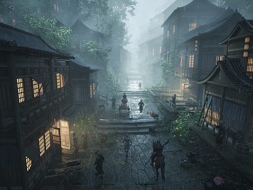 【UE5】烟雨长街