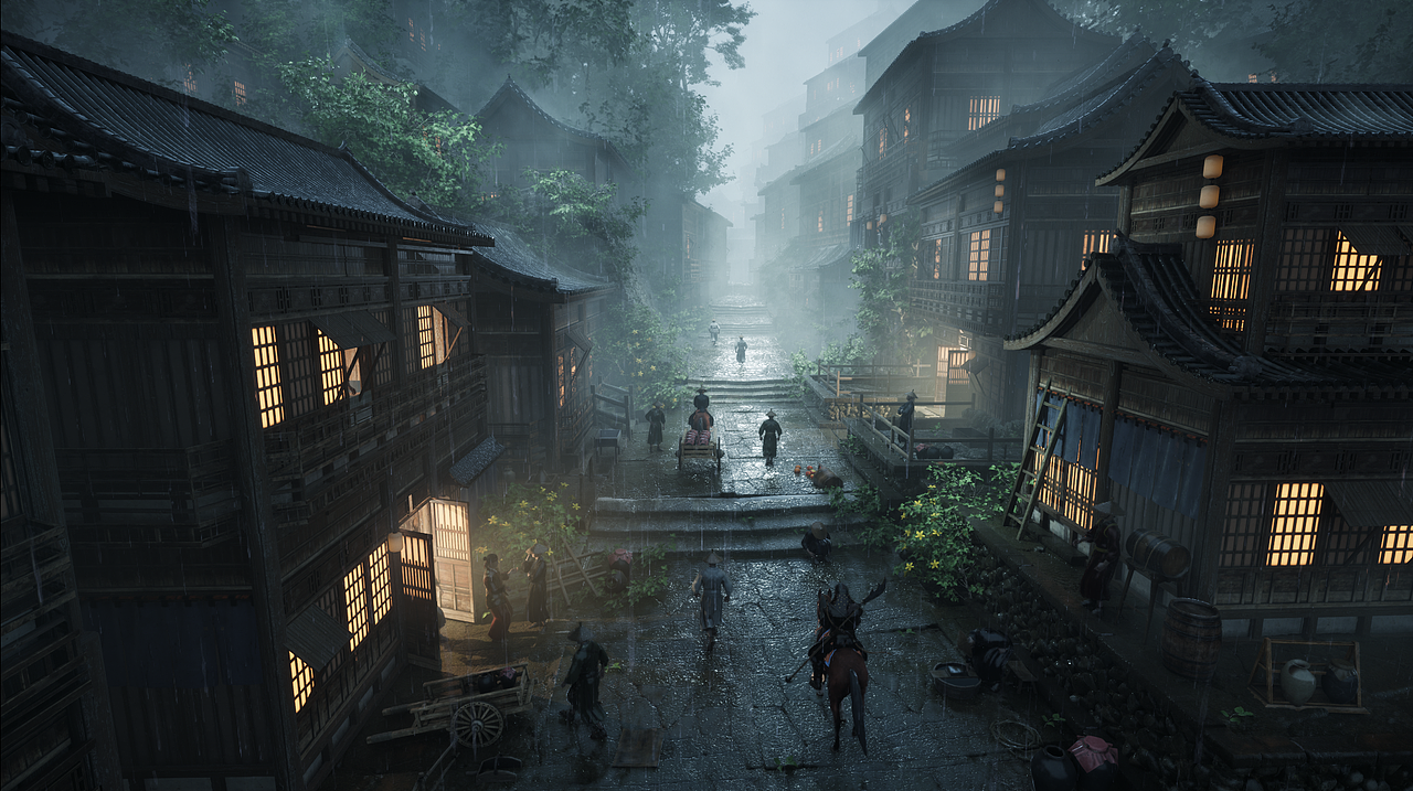 【UE5】烟雨长街（图ZMzcxMTM1ODg0） - 场景 - 站酷设计师Hmbb601原创素材 - 站酷ZCOOL
