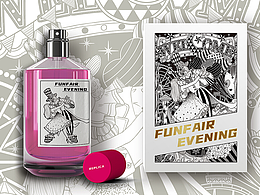 游乐场之夜——香水包装插画