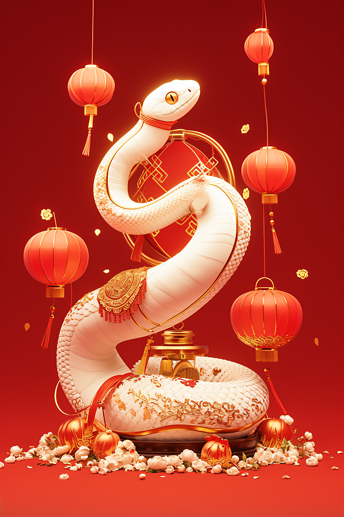 2025蛇年卡通AIGC创作（图ZMzcxMTU0MTI4） - 商业插画 - 站酷设计师设图66原创素材 - 站酷ZCOOL