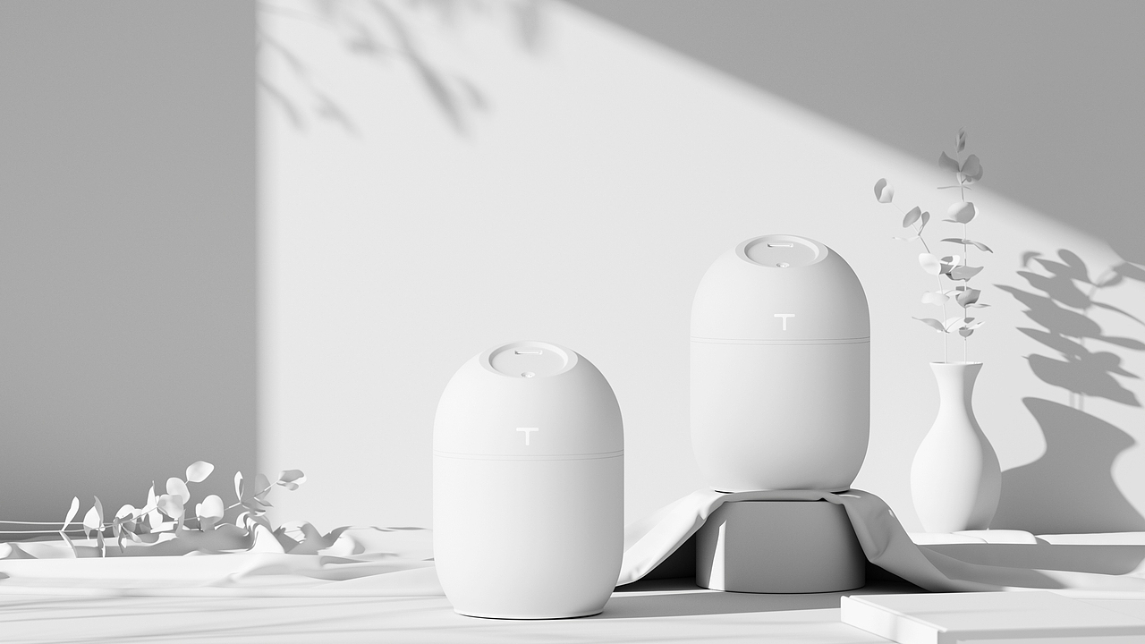 加湿器产品渲染（图ZMzcxMTU4MTE2） - 产品 - 站酷设计师杨柳杨柳原创素材 - 站酷ZCOOL