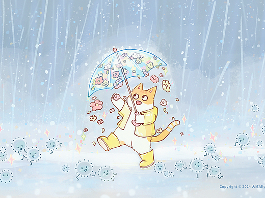大橘的日常：下雨到发霉！
