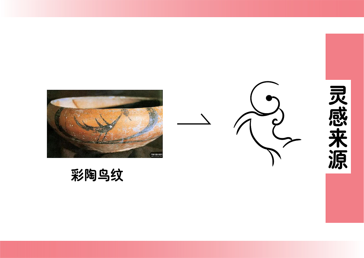 彩陶鸟纹文创店 | 标志设计作品