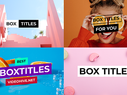 AE模板|多彩动态版式排版动画字幕标题展示旅行广告